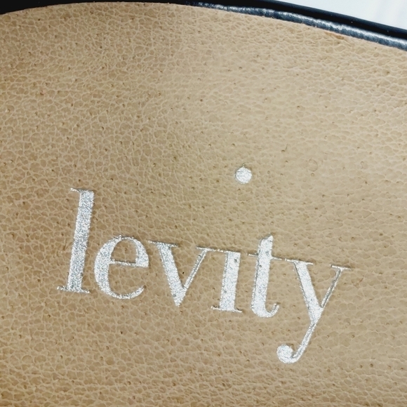 Levity Julissa Black Slip On Platform Wedge Business Casual Sandals I412 - Picture 8 of 12